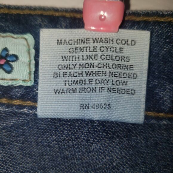 VINTAGE Y2K MUDD Wide Leg High Rise Cargo Jeans Juniors Size 13 NEW - Picture 6 of 9